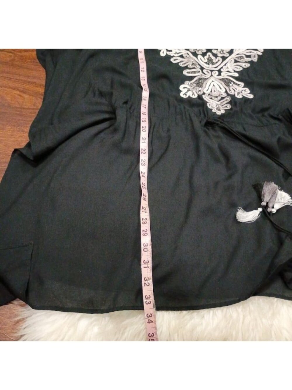 Amita Nathani L Embroidered Coverall Sequins & Drawstring Waist Resort Wear - Picture 10 of 11